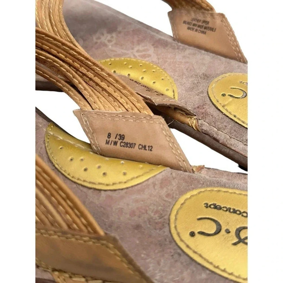 B O C Born Concepts Women's Alina Sunshine Yellow Slip On Thong Sandals Size 8 - Picture 3 of 5